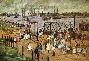 Maurice Prendergast The East River USA oil painting artist